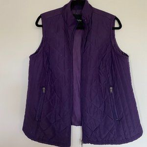 Relativity Outwear Purple Quilted Vest
